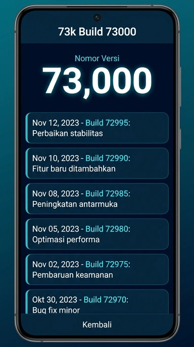 Riwayat Versi 73k untuk Pengguna Android