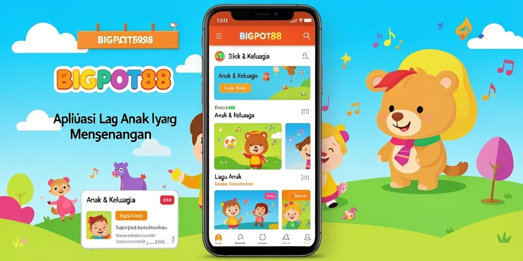 Tampilan antarmuka aplikasi BIGPOT88 yang menarik dan edukatif.