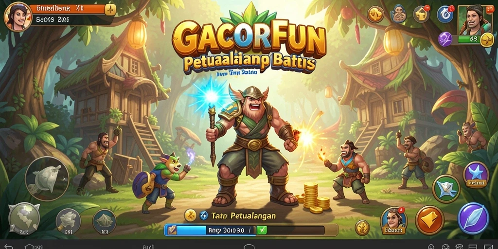 Antarmuka menawan GACORFUN yang menunjukkan aksi petualangan seru.