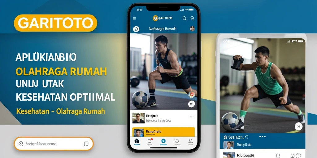 Tampilan antarmuka aplikasi GARITOTO untuk olahraga rumah yang interaktif.