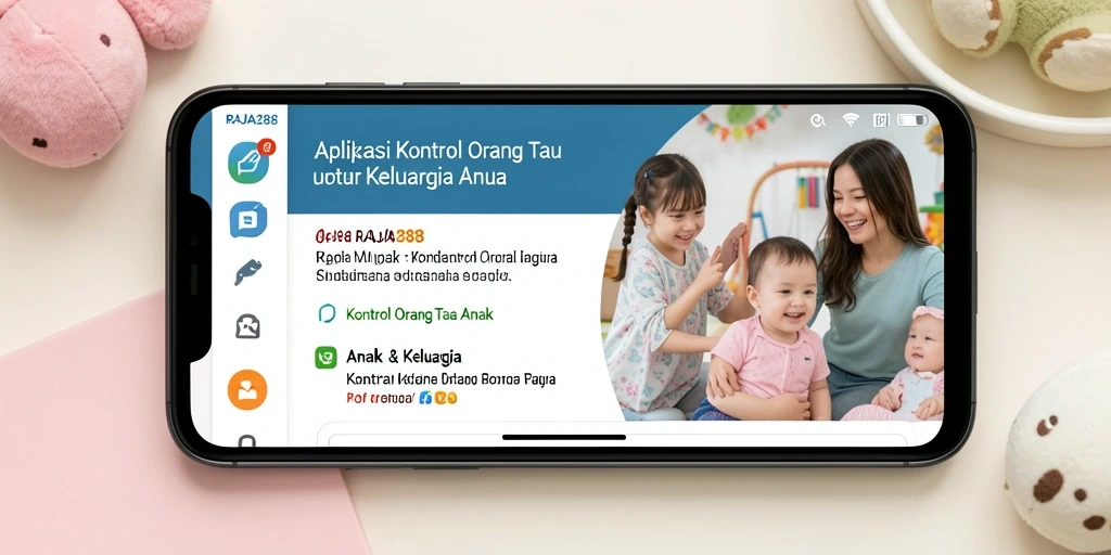 Tampilan antarmuka aplikasi RAJA288 untuk kontrol orang tua yang mudah digunakan.