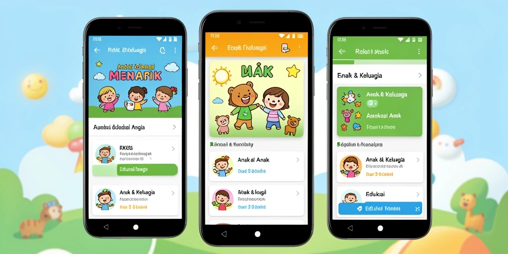 Antarmuka aplikasi RK88 yang ramah anak dan interaktif.