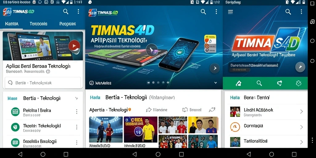Tampilan antarmuka aplikasi TIMNAS4D yang modern dan fungsional.